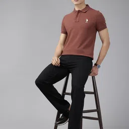 U.S. Polo Assn. Polo Collar Pure Cotton Slim Fit T-shirt image 4