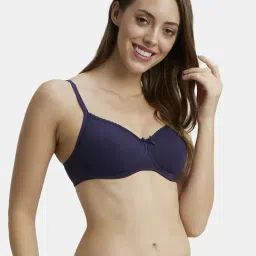 Jockey 1723 Classic Navy Wirefree Padded Medium Coverage T-Shirt Bra image 4
