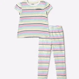 GAP Girls Striped Mid-Rise Skinny Fit Ankle Length Leggings-image-52