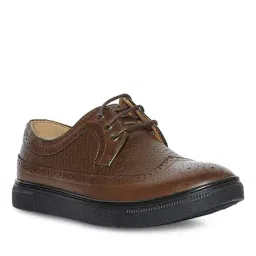 Duke Men's Dark Brown Brogue Shoes-picture-14