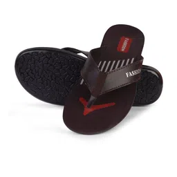 PENNEN Men Striped Lightweight Thong Flip-Flops image 3