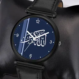 CSAMON Men Dial & Leather Bracelet Style Straps Analogue Watch C34BLK Islamic NUM06 Chikani L-picture-32