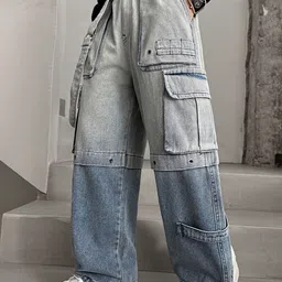 LULU & SKY Boys Wide Leg High-Rise Light Fade Jeans image 2