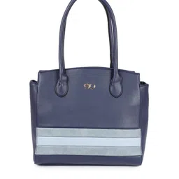 E2O Blue Colourblocked Shoulder Bag-picture-48