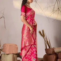 TINA FASHION Woven Design Banarasi Saree image 2