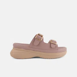 Roadster Women Open Toe Platform Sandals with Buckle image 3