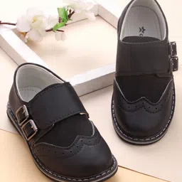 Cute Walk by Babyhug Slip On Formal & Party Wear Shoes with Buckle Closure - Black-picture-22