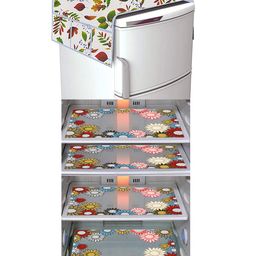 Dakshya Industries Fridge Top Cover and Fridge Mat Combo Set of 5-picture-28