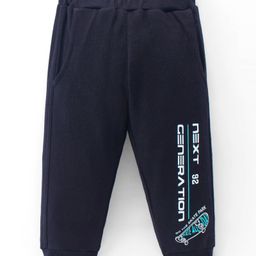 Zero Interlock Knit Full Length Leggings with Text Print - Black-picture-10