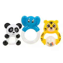 NEGOCIO Plastic Baby Rattles Toys Set, Infant Grab Shake Rattle, Sensory Teether, Development Learning Music Toy- PACK OF 1- COLOR MAY VARY-image-9