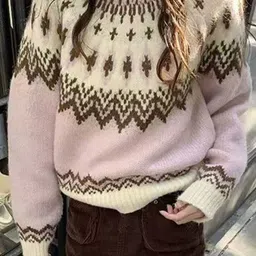StyleCast Women Printed Round Neck Long Sleeves Pullover-image-5