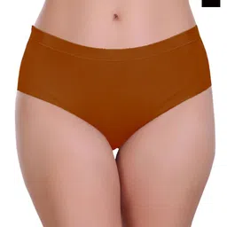 FEATHER LINE Women Pack Of 2 Solid Mid Rise Hipster Briefs-picture-20