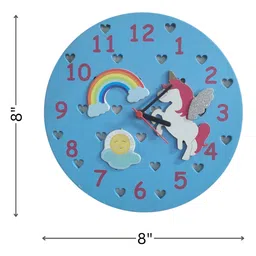 KIDOZ Magical Unicorn Clock Sky Blue image 3