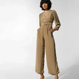 Only Beige Belted Jumpsuit image 4