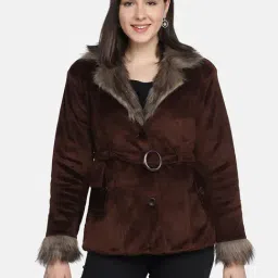 BUYNEWTREND Brown Regular Fit Jacket-picture-12