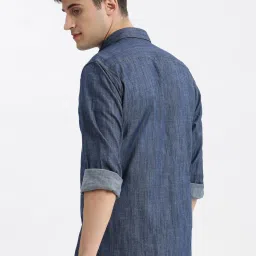 showoffff SHOWOFF Blue Slim Fit Shirt image 4