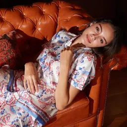 Dusk Attire Multicolor Floral Escape Pyjama Set image 4