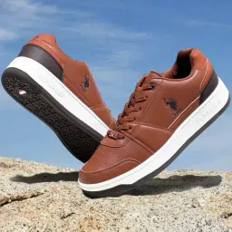 U.S. Polo Assn. Men's FINN Brown Casual Sneakers-image-1