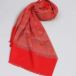 Monte Carlo Women's Multi Color Winter Self Design Shawl image 4