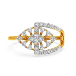 Kisna Diamond & Gold Jewellery Mattie 14k (585) Diamond & Gold Ring For Women image 4