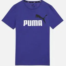 Puma Boys Lapis Lazuli Cotton Logo T-shirts-image-20