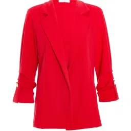 Quiz Red Solid Blazers image 4
