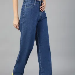 Kotty Blue Cotton Lycra Solid Jeans image 4