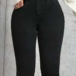 NU CLOTHS Women Jean Flared High-Rise Stretchable Jeans image 3