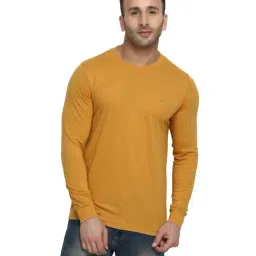 Chkokko Mustard Regular Fit T-Shirt-picture-10