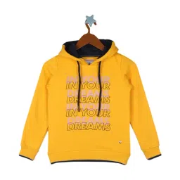 Monte Carlo Kids Yellow Graphic Print Hoodie-picture-16