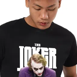 Bewakoof Black Regular Fit Graphic T-Shirt image 4