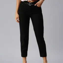 showoffff SHOWOFF Clean Look Black Slim Fit Denim Jeans-picture-18