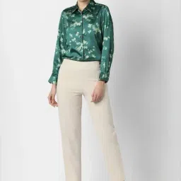 Van Heusen Green Regular Fit Printed Shirt image 5