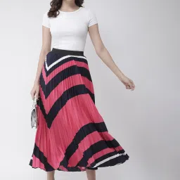KASSUALLY Pink Printed Skirt image 4