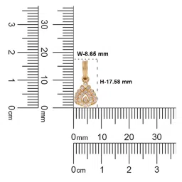 c. krishniah chetty group crash.club By CKC 22k Gold & Diamond Elegant Teardrop Pendant image 4