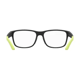 UNDER ARMOUR Matte Black Rectangular Eye Frames for Men image 4