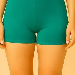 CKARFE Pack of 2 High-Rise BoyShort Brief CF SBT-33 R Green,Blue XS-2 image 3