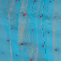 Unnati Silks Beige Cotton Woven Saree With Unstitched Blouse image 4