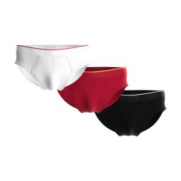Guess Multi Regular Fit Solid Brief (Pack of 3)-picture-1