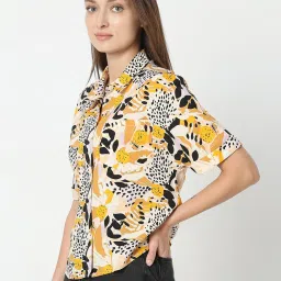 Vero Moda Multicolor Viscose Printed Shirt image 4