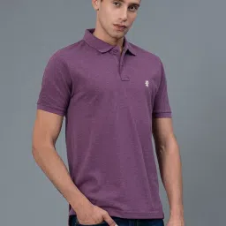 Red Tape Dark Purple Regular Fit Polo T-Shirt image 4