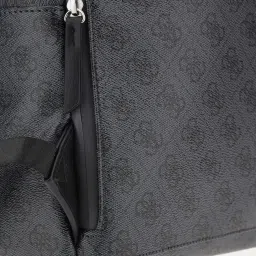 Guess Men Grey Printed PU Backpack image 4