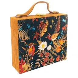 NR by Nidhi Rathi Black Fabric Clutch image 2