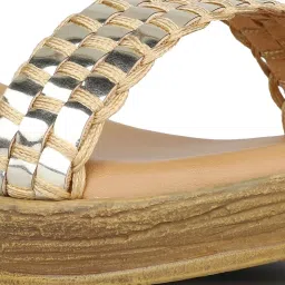 Inc.5 Women's Beige Ankle Strap Wedges image 4