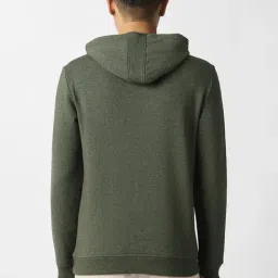 Van Heusen Green Cotton Regular Fit Graphic Hoodie image 2