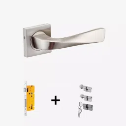 Dorset Noha ML NO OR Combo Lock Sets with Both Side Key Cylinder (60 mm) -SC Finish image 1