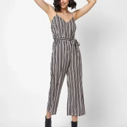 VASTRADO Black Striped Jumpsuits image 4