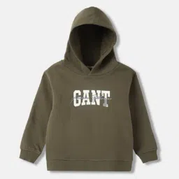 Gant Boys Green Cotton Printed Sweatshirt-image-62