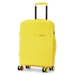 Nasher Miles Krabi Yellow 8 Wheels Small Hard Cabin Trolley Bag-image-28