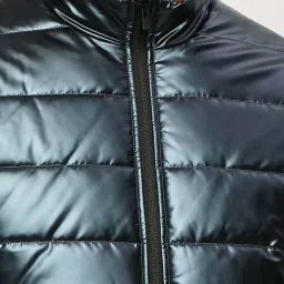 Pepe Jeans Navy Blue Regular Fit Quilted Jacket image 4